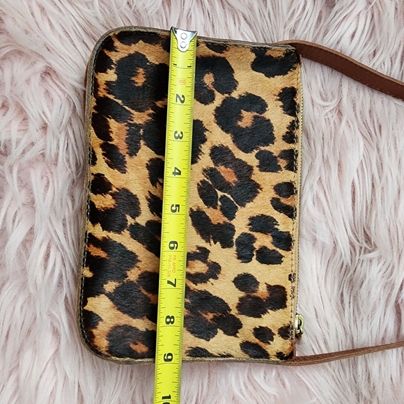 Madewell The Simple Crossbody Bag - Leopard Calf Hair convertible to clutch - Picture 12 of 15